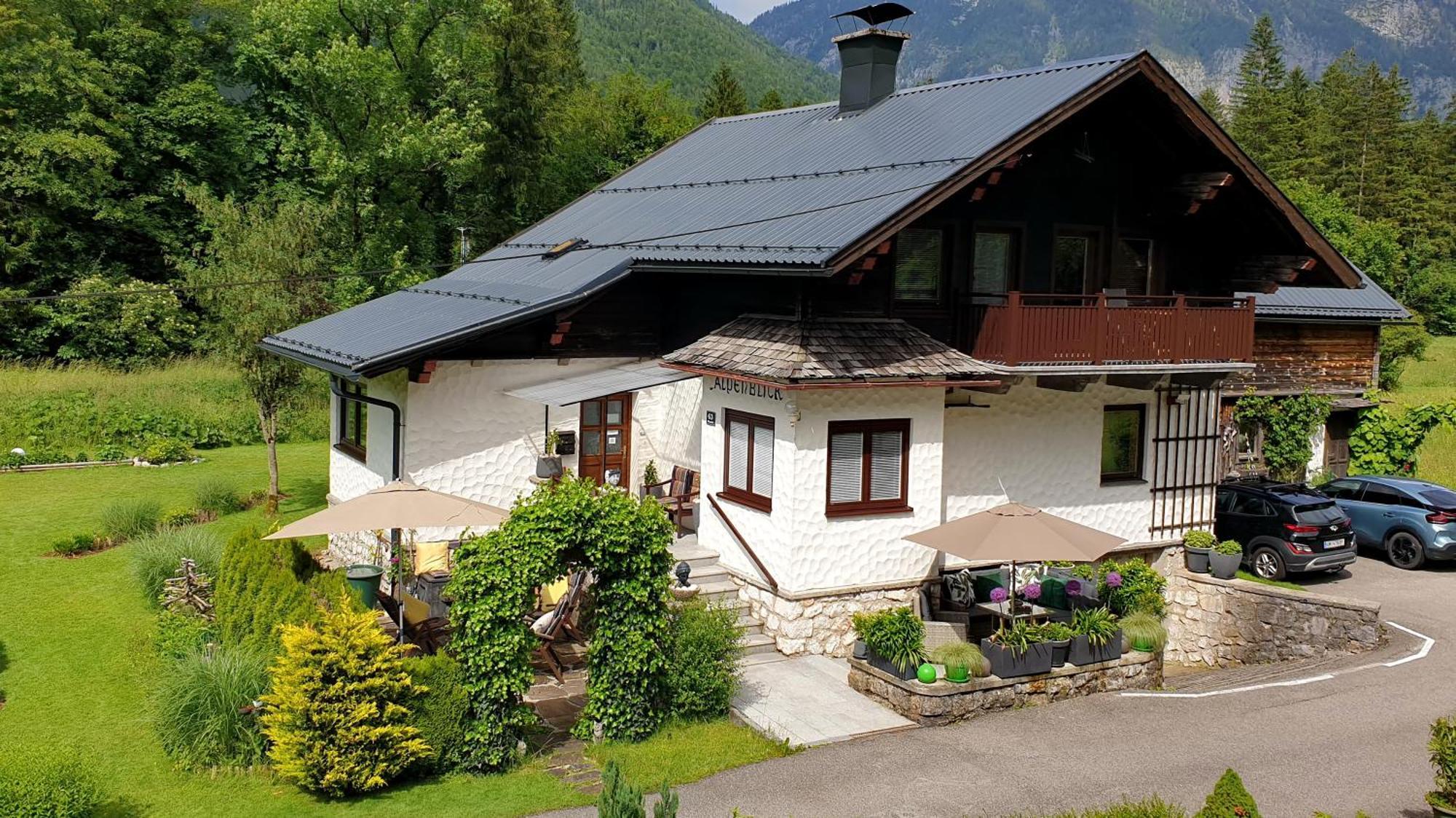オーバートラウンHaus Alpenblickアパートメント エクステリア 写真