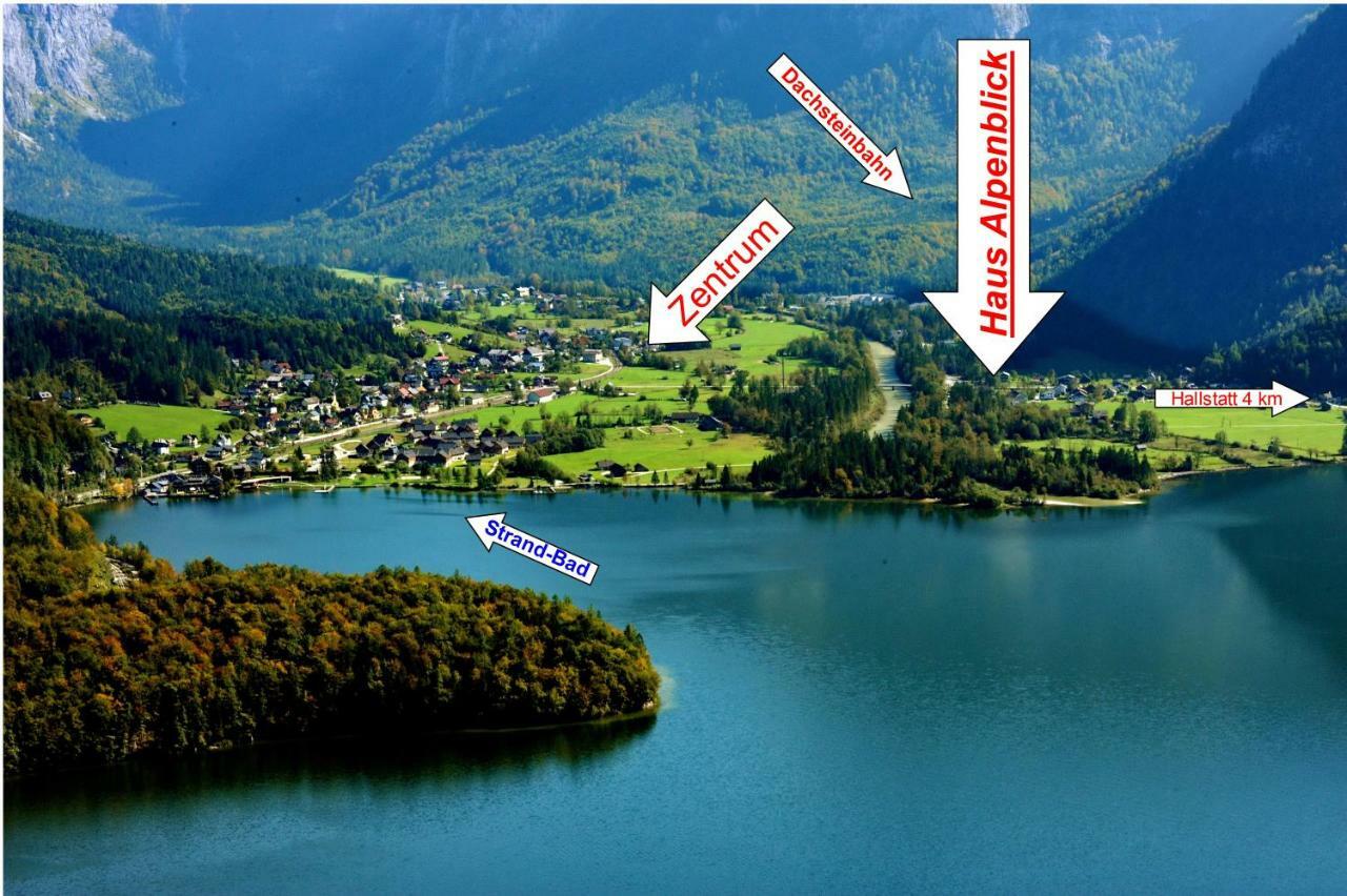 オーバートラウンHaus Alpenblickアパートメント エクステリア 写真